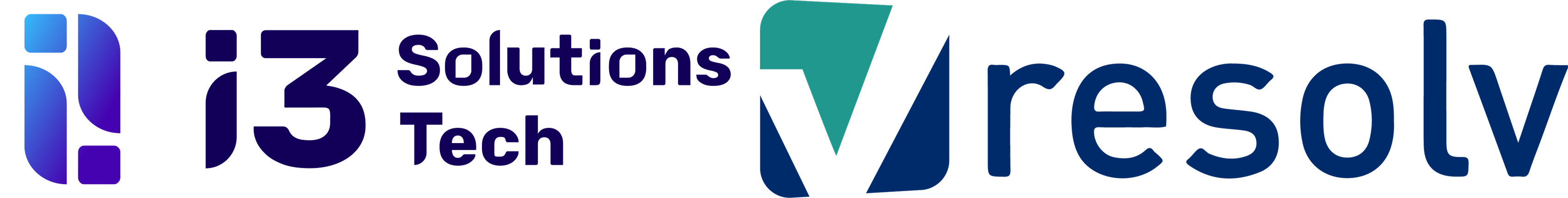 Logos i3 Solutions Tech e Resolv